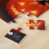 Chow Chow verlassener Tempel Halloween Kunst Puzzle (Seite)