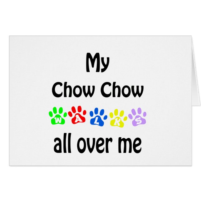 Chow Chow Walking Design (Vorderseite (Horizontal))