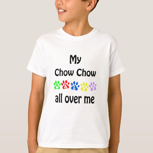 Chow Chow Walking Design T-Shirt (Vorderseite)