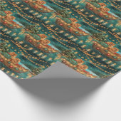 Chow Chow Weihnachten Feierliche Reise Geschenkpapier (Ecke)