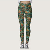 Chow Chow Weihnachten Feierliche Reise Leggings (Vorderseite)