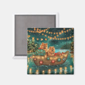 Chow Chow Weihnachten Feierliche Reise Magnet (Vorderseite/Rückseite)