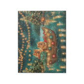 Chow Chow Weihnachten Feierliche Reise Notizblock (Rotiert)