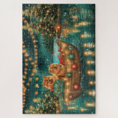 Chow Chow Weihnachten Feierliche Reise Puzzle (Vertikal)