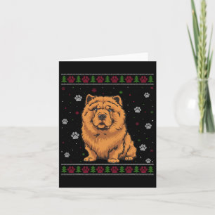 Chow Chow Weihnachten Sweater Xmas Haustier Hund L Karte