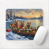 Chow Chow Weihnachtsboot-Feiertag Mousepad (Mit Mouse)