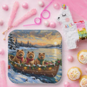 Chow Chow Weihnachtsboot-Feiertag Pappteller (Party)