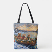 Chow Chow Weihnachtsboot-Feiertag Tasche (Rückseite)