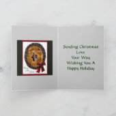 Chow Chow Weihnachtsgeschenke Feiertagskarte (Innenseite)