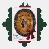 Chow Chow Weihnachtsgeschenke Ornament Karte (Vorderseite)