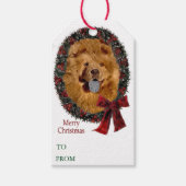 Chow Chow Weihnachtsgeschenke Tags Geschenkanhänger (Vorderseite)