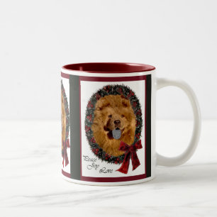 Chow Chow Weihnachtsgeschenke Zweifarbige Tasse