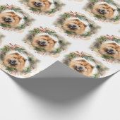 Chow Chow Weihnachtsmann Weihnachtsfest-Jungtier Geschenkpapier (Ecke)