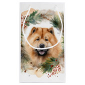 Chow Chow Weihnachtsmann Weihnachtsfest-Jungtier Kleine Geschenktüte (Rückseite)