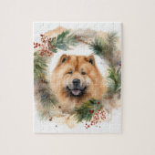 Chow Chow Weihnachtsmann Weihnachtsfest-Jungtier Puzzle (Vertikal)