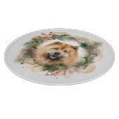 Chow Chow Weihnachtsmann Weihnachtsfest-Jungtier Schneidebrett (Ecke)