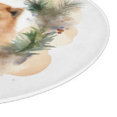 Chow Chow Weihnachtsmann Weihnachtsfest-Jungtier Schneidebrett (Ecke)