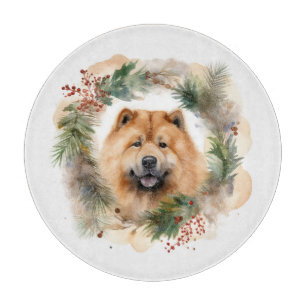 Chow Chow Weihnachtsmann Weihnachtsfest-Jungtier Schneidebrett