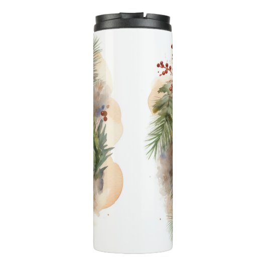 Chow Chow Weihnachtsmann Weihnachtsfest-Jungtier Thermosbecher (Rückseite)