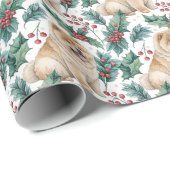 Chow Chow Weihnachtspapier Geschenkpapier (Rolleneckpunkt)
