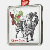 Chow Chow Weihnachtsschmuck (Links)
