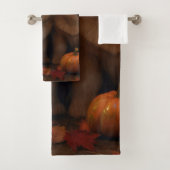 Chow Chow Welpe Herbst Delight Pumpen Badhandtuch Set (Insitu)