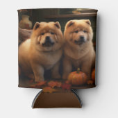 Chow Chow Welpe Herbst Delight Pumpen Dosenkühler (Vorderseite)