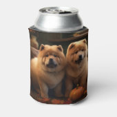 Chow Chow Welpe Herbst Delight Pumpen Dosenkühler (Kanne Rückseite)