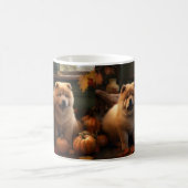 Chow Chow Welpe Herbst Delight Pumpen Kaffeetasse (Mittel)