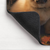 Chow Chow Welpe Herbst Delight Pumpen Mousepad (Ecke)
