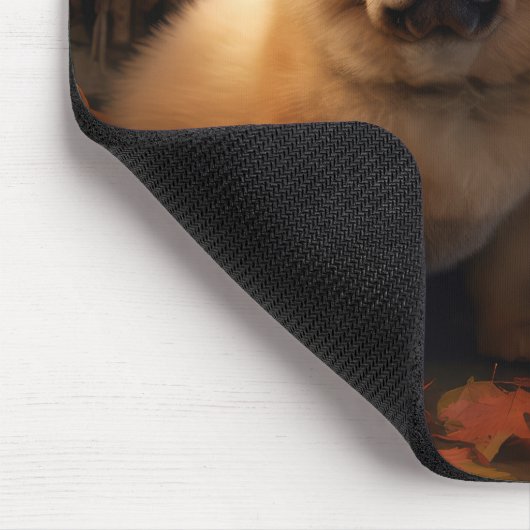 Chow Chow Welpe Herbst Delight Pumpen Mousepad (Ecke)