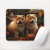 Chow Chow Welpe Herbst Delight Pumpen Mousepad (Mit Mouse)