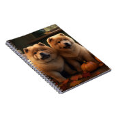 Chow Chow Welpe Herbst Delight Pumpen Notizblock (Rechte Seite)