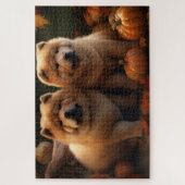 Chow Chow Welpe Herbst Delight Pumpen Puzzle (Vertikal)