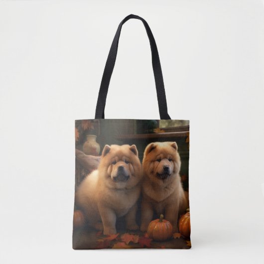 Chow Chow Welpe Herbst Delight Pumpen Tasche (Vorderseite)