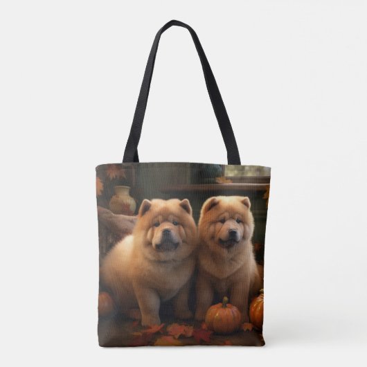 Chow Chow Welpe Herbst Delight Pumpen Tasche (Rückseite)