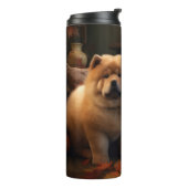 Chow Chow Welpe Herbst Delight Pumpen Thermosbecher (Nach links gedreht)