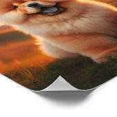 Chow Chow Welpe Poster (Ecke)