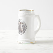 Chow-Chow Welpen-Bier Stein Bierglas (VorderseiteRechts)