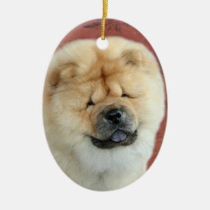Chow-Chow-Welpen-Feiertag Keramik Ornament