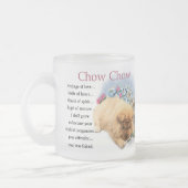 Chow-Chow-Welpen-Kunst-Geschenke Mattglastasse (Links)
