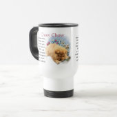 Chow-Chow-Welpen-Kunst-Geschenke Reisebecher (Vorderseite Links)
