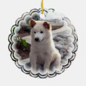 Chow-Chow Welpen-Verzierung Keramik Ornament (Hinten)