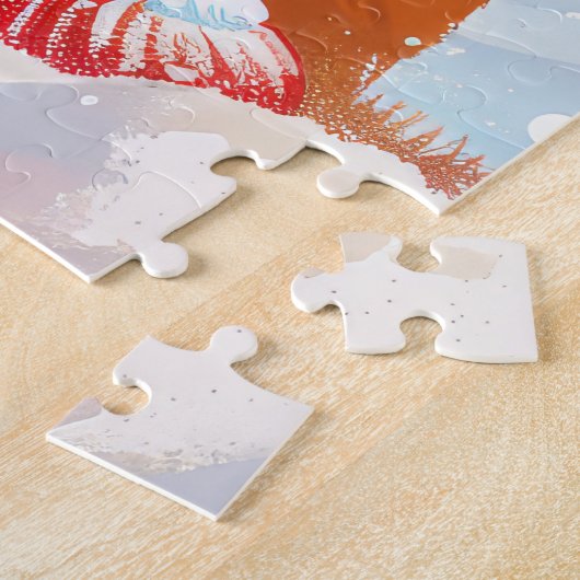 Chow Chow Winter Wonderland Weihnachtsfreude Puzzle (Seite)