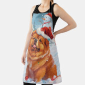 Chow Chow Winter Wonderland Weihnachtsfreude Schürze (InSitu)
