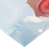 Chow Chow Winter Wonderland Weihnachtsfreude Tischdecke (Schrägansicht)