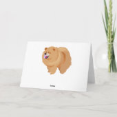 Chow-Chowgrußkarte Karte (Rückseite)