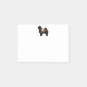 Chow Dog Breed Boho Silhouette Post-it Klebezettel (Vorderseite)