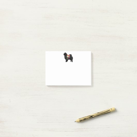 Chow Dog Breed Boho Silhouette Post-it Klebezettel (Auf Schreibtisch)