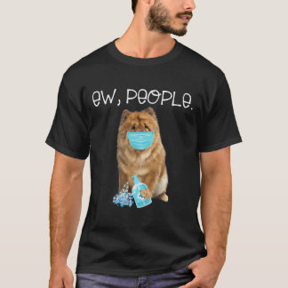 Chow Ew Menschen, die eine Gesichtsmaske tragen T-Shirt